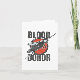 Grappige bloeddonor kaart