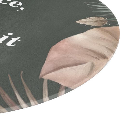 Grappige Bloemen Custom Snijplank (Hoek)