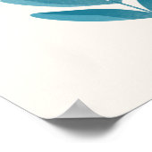 Grappige bloemen en vlinders poster (Hoek)