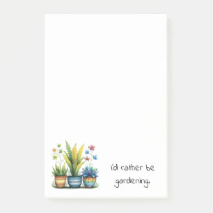 Grappige Bloempotten Ik Had Liever Tuiniert Post-it® Notes