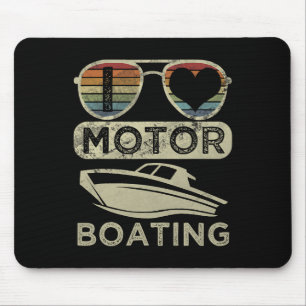 Grappige Boater Quote Ik hou van motorboot motorbo Muismat