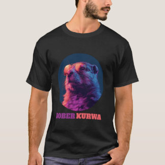 Grappige Bober Bobr Bóbr Bever Kurwa Meme Grappig T-shirt