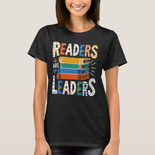 Grappige boek lezen boek leraar lezers zijn leider t-shirt