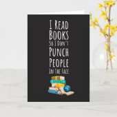 Grappige Boek Lezer Kaarten Lees Bibliotheek Nerd  (Gele Bloem)