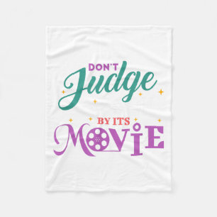 Grappige Boekenwurm - Richt Je Niet Op De Film Bij Fleece Deken