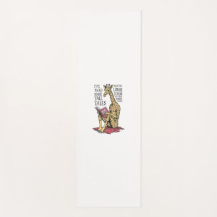 Grappige boekliefhebber Giraffe Long Form Tall Tal Yogamat