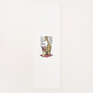 Grappige boekliefhebber Giraffe Long Form Tall Tal Yogamat