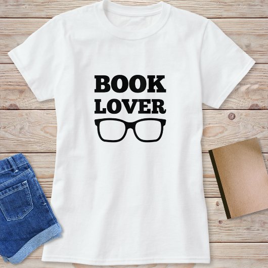 Grappige boekliefhebber leesbril t-shirt