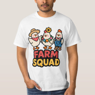 Grappige Boerderij Team Kip Shirt Schattig Landeli