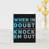 Grappige bokscitaten Grappig van wanneer in twijfe Kaart (Gele Bloem)