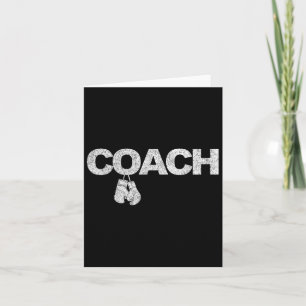 Grappige Boksen Coach Boksen Trainer Retro 1 Kaart