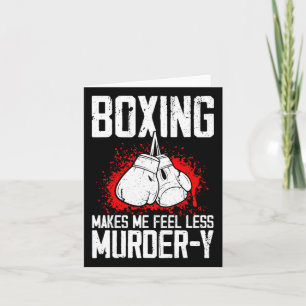 Grappige Boksen Kickbokser Savate MMA Martial Arts Kaart