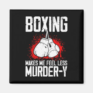Grappige Boksen Kickboxer Savate Mma Vechtkunst Ki Magneet