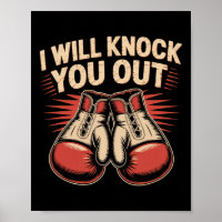 Grappige bokser knock je uit bokshandschoenen ik z