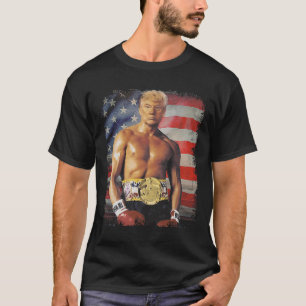 Grappige bokser Trump Rocky Meme T-shirt