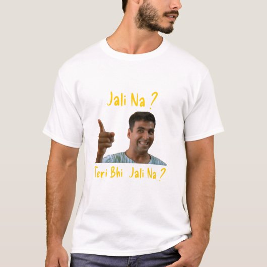 Grappige Bollywood Tshirt - Indiase Film Dialoog (Voorkant)