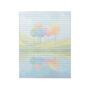 Grappige bomen bekleed - 11 "x 8,5" Notitieblok