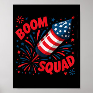 Grappige bomploeg amerika veiligheidsdirecteur poster