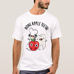 Grappige Bona Appetit Tandheelkundige Appelbot Pun T-shirt