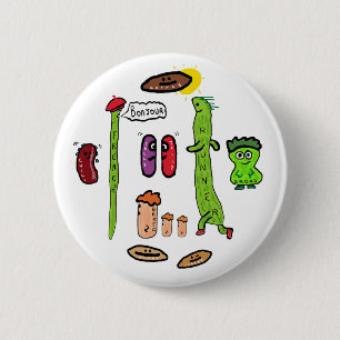 Grappige Bonen Grappen Ronde Button 5,7 Cm