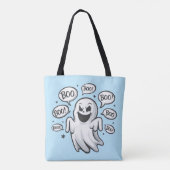 Grappige Boo Ghost Draagtas (Achterkant)