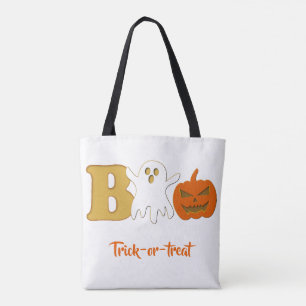 Grappige Boo Halloween Boodschappentas Draagtas