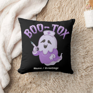 Grappige Boo-Tox Verpleegster Spook Halloween Medi Kussen