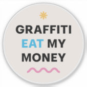 Grappige boodschap. sticker (Voorkant)