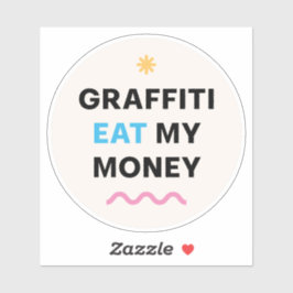 Grappige boodschap. sticker