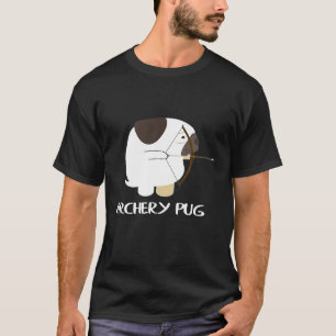 Grappige Boogschieten Pug Boogschutter Idee T-shirt