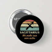 Grappige Boogschutter Sterrenbeeld Regels Ronde Button 5,7 Cm (Voorkant /achterkant)