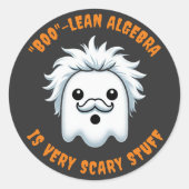 Grappige Booleaanse algebra is heel eng Ronde Sticker (Voorkant)