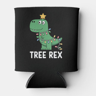 Grappige Boom Rex Kerstmis Dinosaurus Vakantie Gra Blikjeskoeler