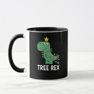 Grappige Boom Rex Kerstmis Dinosaurus Vakantie Gra Mok