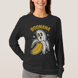 Grappige Boonana Halloween Banana Ghost Pun T-shirt