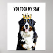 Grappige Border Collie Toilet Wall Art Poster (Voorkant)