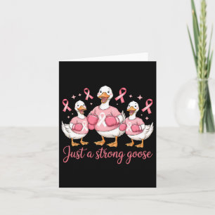 Grappige borstkanker roze lint gewoon een sterk go kaart