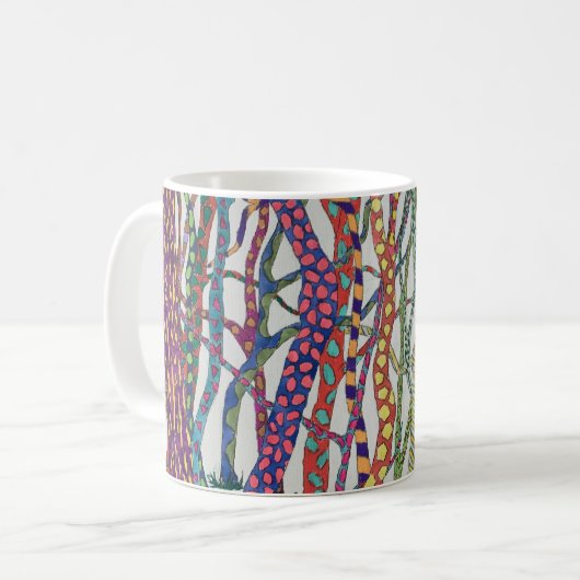 Grappige bos mok (Voorkant links)