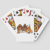 Grappige bosdieren pokerkaarten (Achterkant)