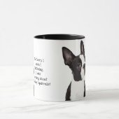 Grappige Boston Terrier Leuke Hond Quote Pet Luist Mok (Midden)
