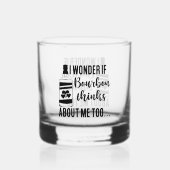 Grappige bourbon woord art whisky glas (Achterkant)