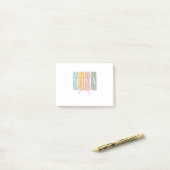 Grappige Bow Coquette Mama Bloemen Moederdag Post-it® Notes (Op bureau)
