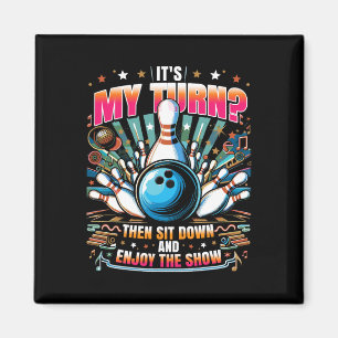 Grappige Bowler Bowling 1 Magneet