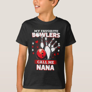 Grappige Bowling Bowler Mijn Favoriete Bowler Noem T-shirt