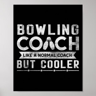 Grappige Bowling Coach Definitie Bowling Coach Poster