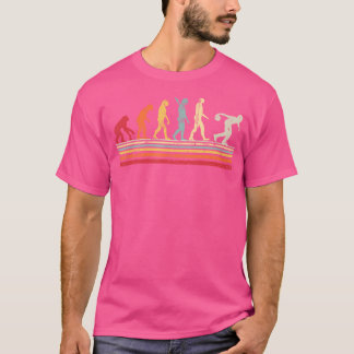 Grappige bowling evolutie van Man vrouwen T-shirt