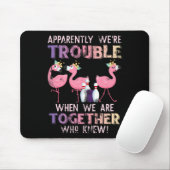 Grappige Bowling Flamingo Muismat (Met muis)
