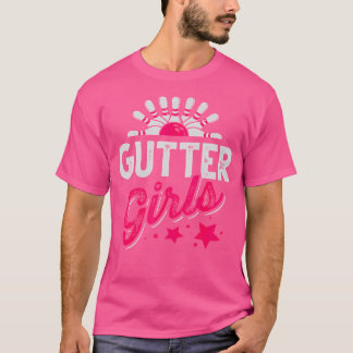 Grappige Bowling Gutter Meisjes Bowler Meisjes Vro T-shirt