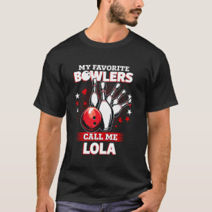 Grappige Bowling Kegel Mijn Favoriete Bowler Noemt T-shirt