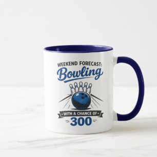 Grappige Bowling Liefhebber Bal En Pins Zeggen Mok